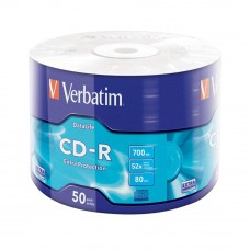 Verbatim CD-R 700MB 52X with Branded Surface - 50PCS